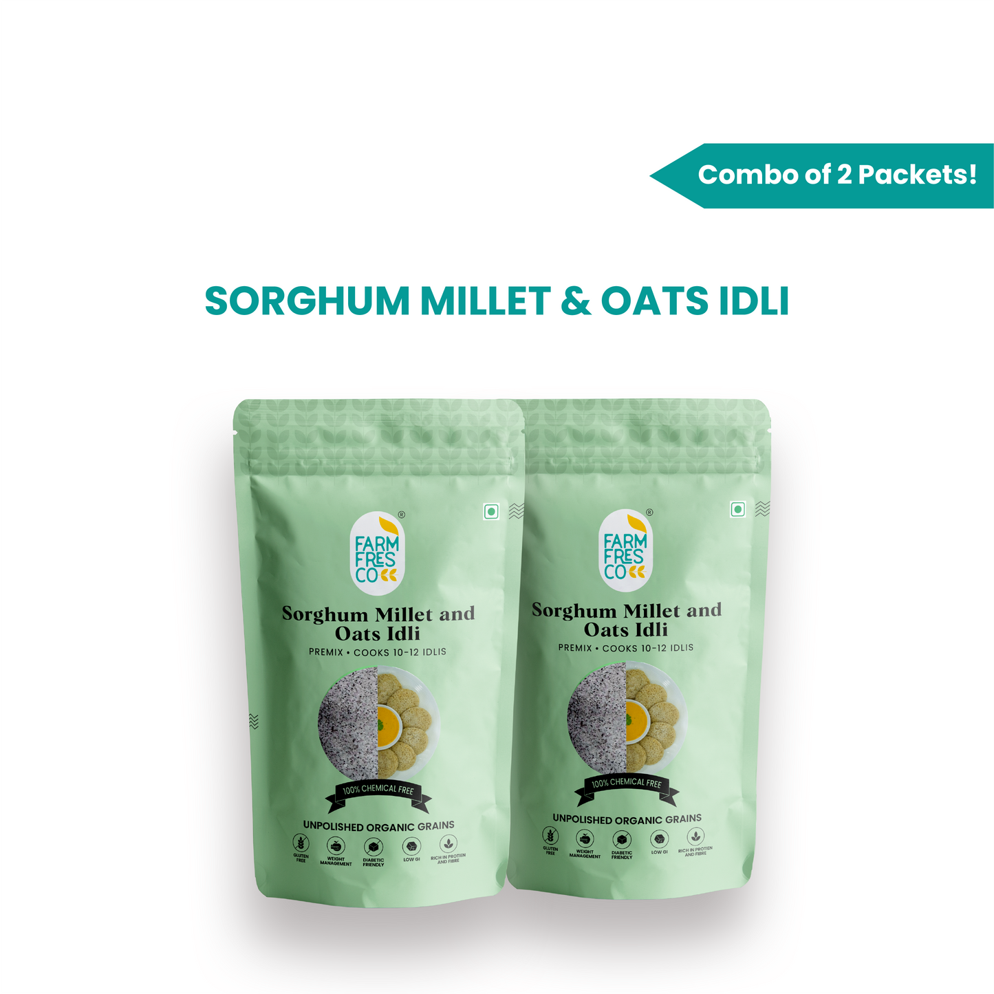 Sorghum & Oats Idli (Jowar & Oats Idli) | 165g, Pack of 1