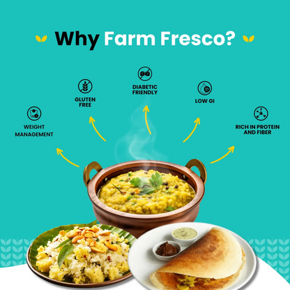 Phew Diabetics Trio! (Kodo Khichdi | Multi Millet Dosa | Sorghum & Oats Upma) 165G | Pack of 3