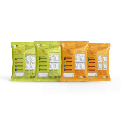 Mint & Lime + Cheese & Herbs (4 Packs x 75g each)