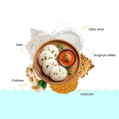 Sorghum & Oats Idli (Jowar & Oats Idli) | 165g, Pack of 1