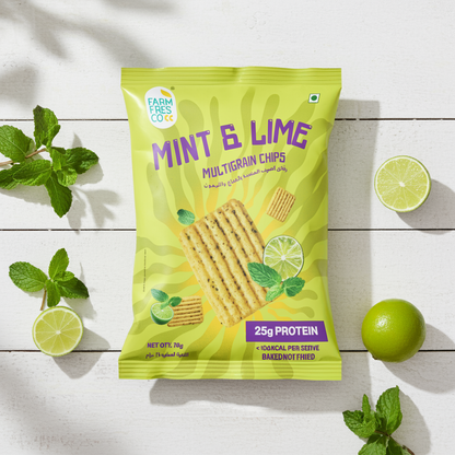 Mint & Lime Protein Multigrain Chips (75g | 25g Plant Protein)
