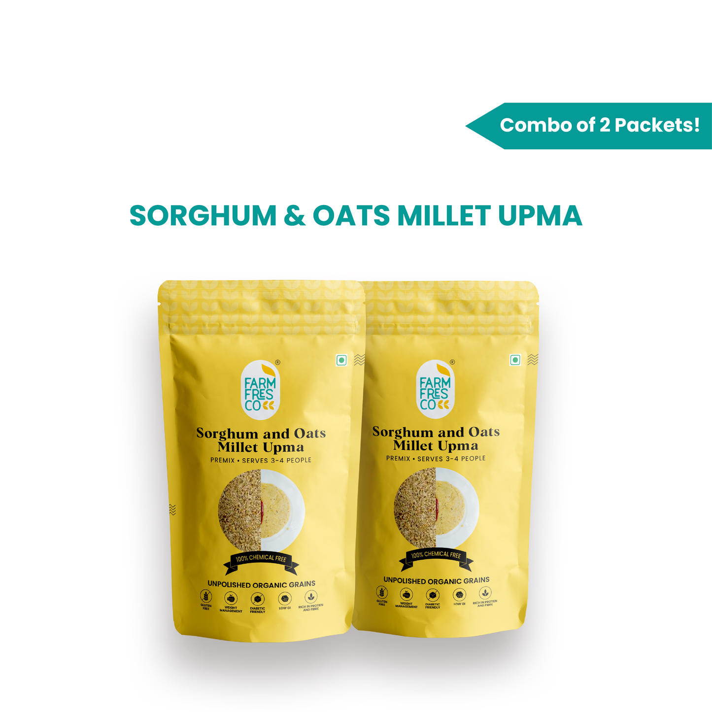 Millet Upma (Jowar & Oats Upma) | 165g, Pack of 1