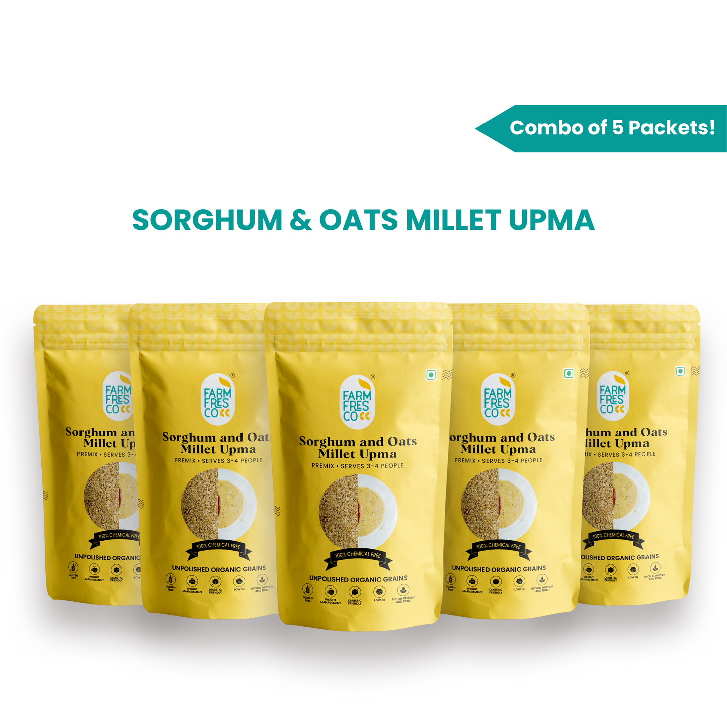 Millet Upma (Jowar & Oats Upma) | 165g, Pack of 1