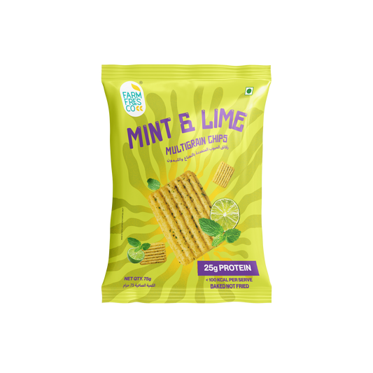 Mint & Lime Protein Multigrain Chips (75g | 25g Plant Protein)