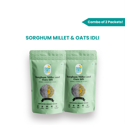 Sorghum & Oats Idli (Jowar & Oats Idli) | 165g, Pack of 1