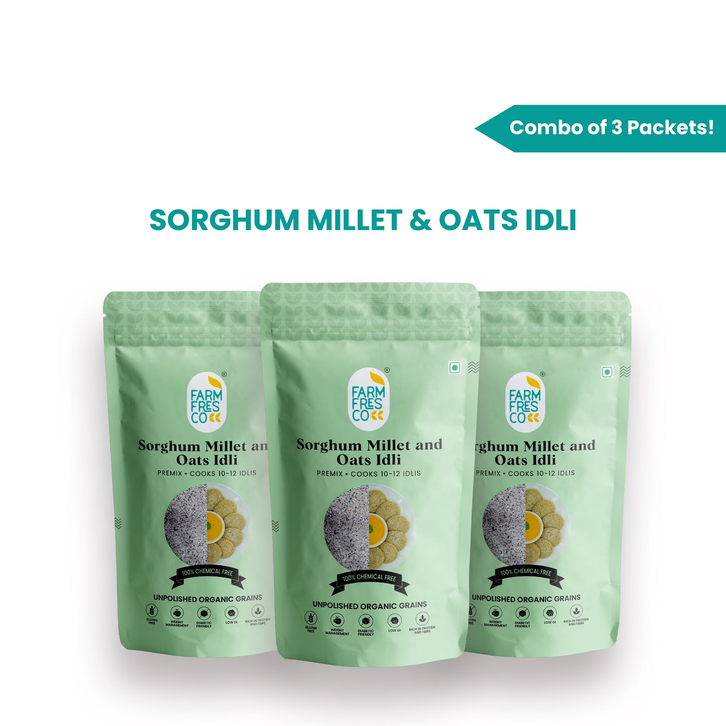 Sorghum & Oats Idli (Jowar & Oats Idli) | 165g, Pack of 1