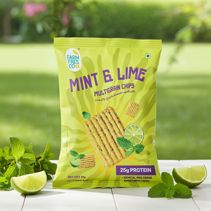 Mint & Lime Protein Multigrain Chips (75g | 25g Plant Protein)