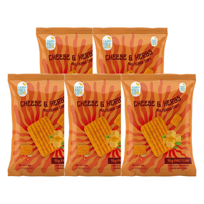 Cheese & Herbs Protein Chips - pack of 5