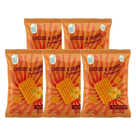 Cheese & Herbs Protein Chips - pack of 5