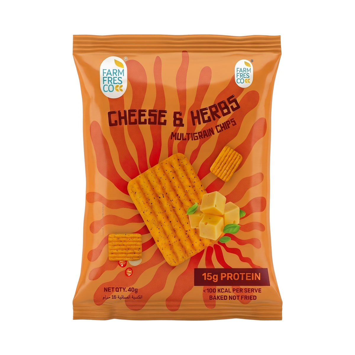 Cheese & Herbs Protein Chips - 40g pack
