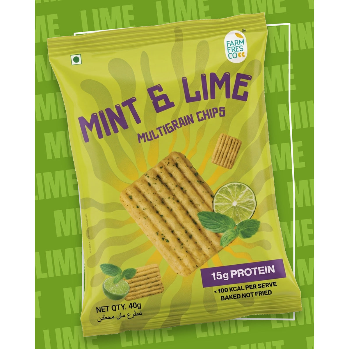 Mint & Lime Protein Chips - lifestyle