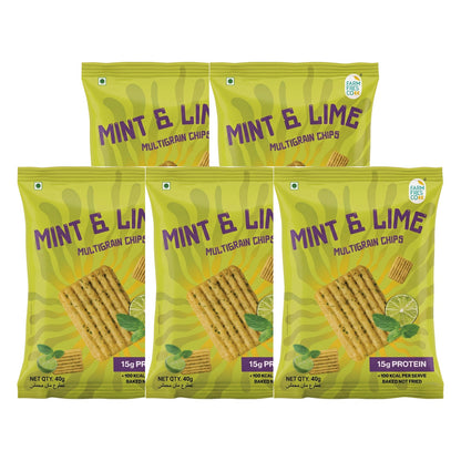 Mint & Lime Protein Chips - pack of 5