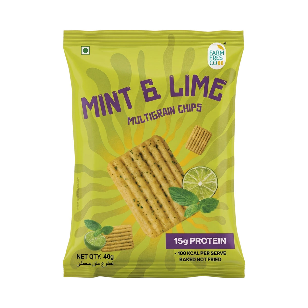 Mint & Lime Protein Chips - 40g pack